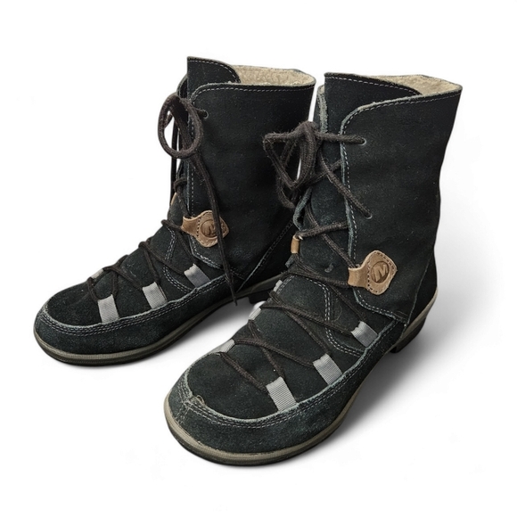 MERRELL Emery Lace black women's winter boots size 7.5 - Picture 4 of 11